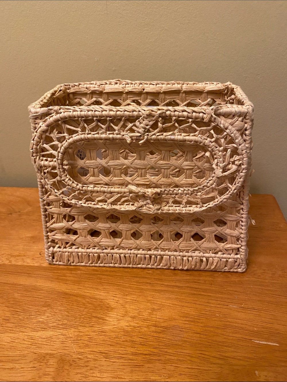 NWT Primark Open Woven Straw Wicker Small Bag - Picture 2 of 5